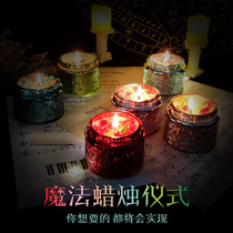 Magic candle Lucky love compound clean up Reverse white magic Witchcraft and make a wish Transfer blessing candle