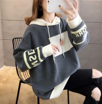 2022 Chinese New Year Autumn Clothing Loose for pregnant women In pregnant womens coat necropolis coat large code female tennis red tides moms
