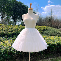 The skirt supports Lolita Lolita four - floor 45 cm boneless and soft yarn micro - violent daily lining of flower field