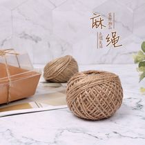  Cake edge hemp rope 25 meters 2mm transparent decorative west point packaging box DIY handmade mousse edge hemp rope