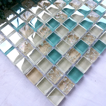 Mediterranean crystal glass mosaic tile TV background wall toilet swimming pool kitchen washstand balcony