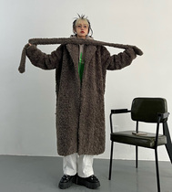 2021 autumn and winter New European and American High Street young Teddy bear coat lamb fur green fur coat women