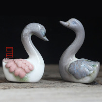 Ceramic unglazed natural ash pine firewood cover pot cover Town Japanese-style kung fu tea accessories