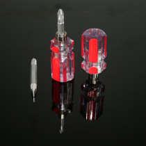 Short screwdriver ultra-short small radish head short handle screwdriver cross-word dual-purpose double-head screwdriver screwdriver