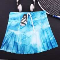 Sports leisure quick-drying skirt anti-light safety underpants computer printing net badminton square dance skirt wicking moisture absorption