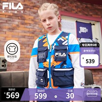 FILA KIDS x STAPLE phile childrens vest 2021 autumn new middle school boy top