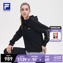 FILA ATHLETICS FILA Womens knitted hooded jacket 2021 autumn new colorful sportswear