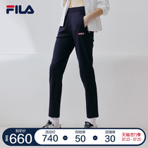 FILA Fila official womens pants knitted trousers 2021 autumn new straight pants casual lady sports pants thin