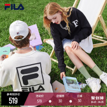 FILA Filatte Official male and female co-jersey 2022 Spring new casual sports lovers hooded sweatshirt