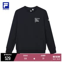 FILA ATHLETICS Official Mens Sweatshirt 2022 Spring New Sport Round Collar Trekery