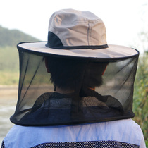 Outdoor fishing night fishing hat insect net fishing sunscreen hat Men and women anti-bee hat breathable sun visor