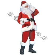 Santa Claus Costume Christmas Festival Performance Clothes cosplay Golden Velvet Christmas Costume
