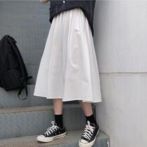 Spring and Summer 2020 new Korean White overdress students retro a high waist pleated skirt skirt skirt women ins