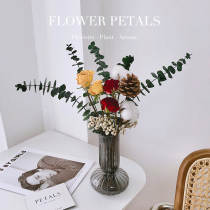 Nordic style light luxury dried flower bouquet real flower air dried natural Everlasting Flower Eucalyptus Eucalyptus living room decoration