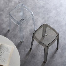 Transparent plastic stools Home Thickened Stackable Table Benches Brief Modern Living Room High Stool Acrylic Chairs