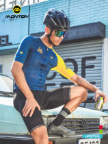 monton summer short-sleeved cycling uniform cartoon leisure riding sweat-absorbing quick-drying mens short top