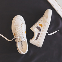 Autumn soft leather small white shoes womens shoes 2021 new explosive Autumn Spring and Autumn Summer Sports Leisure board shoes white shoes
