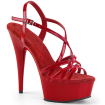 Leecabe new catwalk high heels pole dance waterproof platform 15cm hate sky high sandals female model shoes 1K