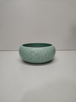  Old porcelain collection in the 1970s and 1980s Longquan Celadon Kung Fu tea washing inventory Old factory goods Wenfang pen washing small ornaments
