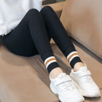 Girl Beats Bottom Pants Autumn Winter External Wear Plus Suede Thickened Children Pants Winter Dress Foreign Air Winter Medium Winter Children Warm Long Pants