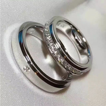 18K gold diamond ring Wedding diamond pair ring for men and women 1 carat seeking engagement platinum group setting