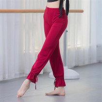 Modal carrot pants with loose wide legs modern dance pants flared slimming exercise pants
