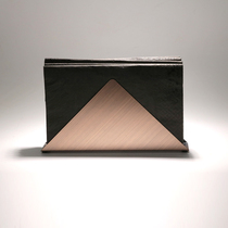 Triangle red bronze Green bronze Restaurant Hotel Coffee shop table vertical paper towel rack Letter paper towel clip storage