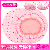 Shower cap dry hair cap double-layer long hair adult women waterproof thick headgear bath cap strong water absorption quick drying