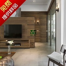 Walnut paint-free walnut veneer veneer plate E0 level eco-Villa 3 8mm Villa TV background wall parapet