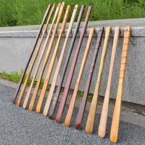 Solid Wood shoes pull long handle household extension shoes Japanese portable shoes pull shoes wear artifact