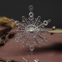 Transparent Acrylic Small Snowflake Wedding Celebration Stage Decoration Items Christmas Ice Crystal Pendant Window Door Curtain Decoration Pendant