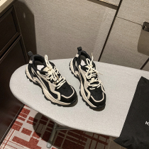  The treasurer strongly pushed~~2021 new trendy ins fashion and handsome color matching lace-up thick bottom non-slip casual sports style