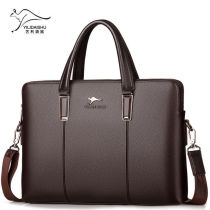 Art Lee Kangaroo Masculine Bag Genuine Leather Business Mens Handbag Single Shoulder Slanted Satchel Crosswalk Briefcase briefcase New