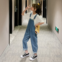 Childrens clothing 2020 Spring New middle child Korean version of foreign style pants tide girls jeans trousers