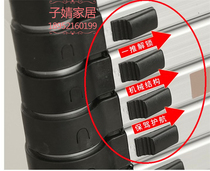 Telescopic ladder switch black button buckle aluminium alloy bamboo joint lift ladder universal black button sub accessories