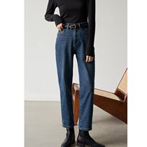 SS STUDIO autumn and winter warm plus Bede velvet plus velvet jeans women small man autumn and winter high waist pants