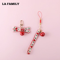 Lazy Home Butterfly Knots Love Cell Phone Chain Mobile Phone Pendant Retro Embroidery Teenage Girl Hearts Small Crowdphone Hanging Accessories U Pan