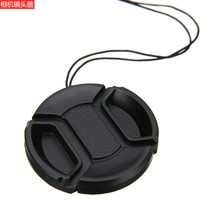 SLR camera Wordless lens cover 49 52 55 58 62 67 72 77 Pinch lens cover anti-loss rope