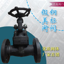 A105 flange gate valve forged steel forged with American standard Z41H150LB300lb high temperature and high pressure water vapor oil recommended