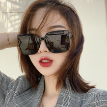 Box Black Sunglasses 2019 New Tide Girl Face Thin Anti-UV Shading Beach Mirror Polarized sun glasses