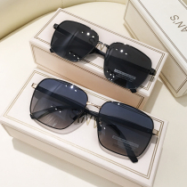 Anti-UV light sunglasses for men driving glasses dad big face square face trendy summer tourist polarized sunglasses