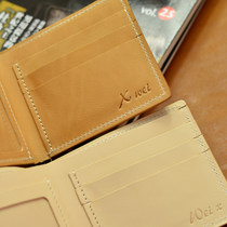 Handmade Custom Wallet Handmade Leather Bag Personality Signature Handmade Cow Leather Bag Logo Personality Lettering