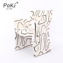Poki Danish Nordic Dining Chair Designer Furniture Morden Modern Crown Chair Restaurant Bookchair Negotiate Chair Creativity