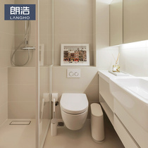  Foshan micro-cement bathroom tile wall tile 400x800 Bathroom kitchen toilet floor tile Wabi-sabi wind decoration