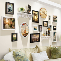 European-style photo wall living room creative shelf hanging wall frame wall combination bedroom photo frame interior decorations