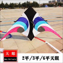 Weifang kite New Sky Eye umbrella carbon rod large adult triangle kite good flying bag flying kite reel Y68