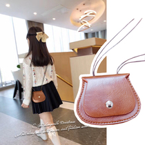 New childrens mini satchel ins retro girls messenger shoulder coin purse female baby mini styling bag