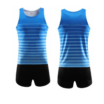 Men and women the same track and field suit suit physical examination training suit vest student sprint race suit Running suit group purchase printing