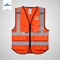 Small Sa 3M Reflective Vest Safe And Breathable Traffic Construction Night-time Sanitation Takeaway Car Generation Customized Waistcoat