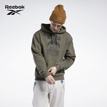 Reebok Sharp Steps Official Male and Mens GS4194 Classic Classic Thickened Pattern with Caps Cardiovercoat Hooded Sweatshirt